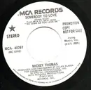 7inch Vinyl Single - Mickey Thomas - Somebody To Love