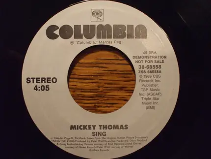 Mickey Thomas - Sing