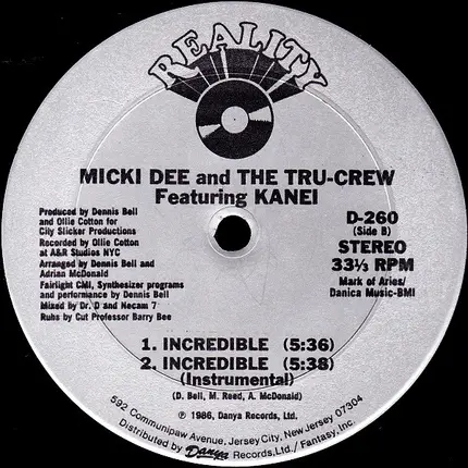 Micki Dee & The Tru-Crew Featuring Kanei - Party People