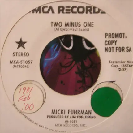 Micki Fuhrman - Two Minus One