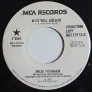 7inch Vinyl Single - Micki Fuhrman - Who Will Answer