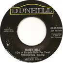 7inch Vinyl Single - Mickie Finn - Daisy Bell (On A Bicycle Built For Two) Drinking Song / Alabamy Bound
