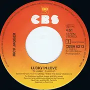 7'' - Mick Jagger - Lucky In Love / Running Out Of Luck - picture sleeve
