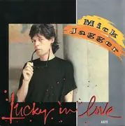 7'' - Mick Jagger - Lucky In Love / Running Out Of Luck - picture sleeve