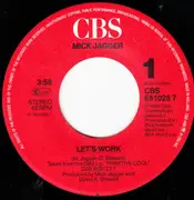 7'' - Mick Jagger - Let's Work / Catch As Catch Can - picture sleeve