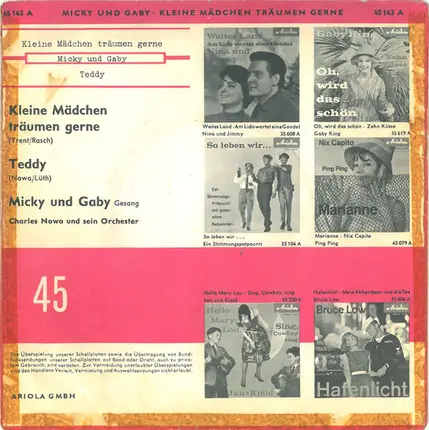 Micky Und Gaby - Kleine Mädchen Träumen Gerne