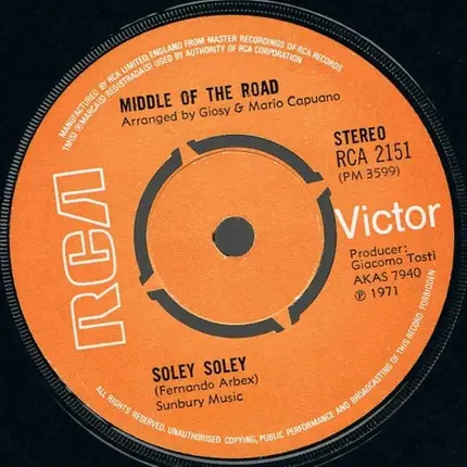 Middle Of The Road - Soley Soley