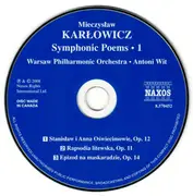 CD - Mieczysław Karłowicz , Orkiestra Symfoniczna Filharmonii Narodowej , Antoni Wit - Symphonic Poems • 1