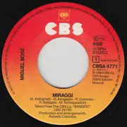 7inch Vinyl Single - Miguel Bosé - Miraggi