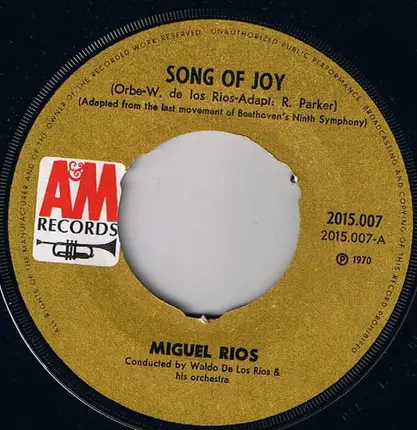 Miguel Ríos - A Song Of Joy / El Rio