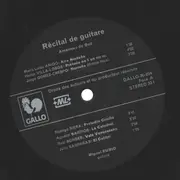 LP - Miguel Rubio - Recital DE Guitare - Gatefold