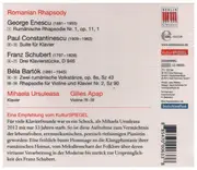 CD - Mihaela Ursuleasa / Enescu / Constantinescu / Schubert / Bartok - Romanian Rhapsody - Still Sealed