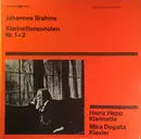 LP - Mika Degaita , Heinz Hepp - Johannes Brahms, Klarinettensonaten Nr. 1 + 2 - Mono
