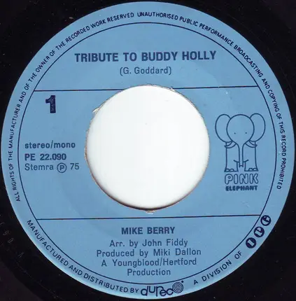 Mike Berry - Tribute to Buddy Holly