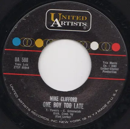 Mike Clifford - One Boy Too Late / Danny's Dream