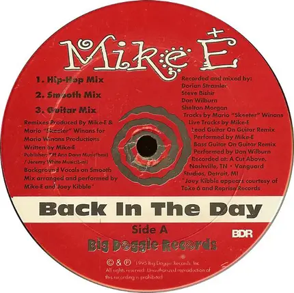 Mike E - Back In The Day