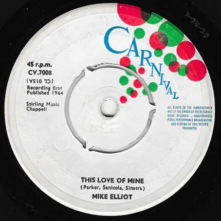 Mike Elliott - This Love Of  Mine