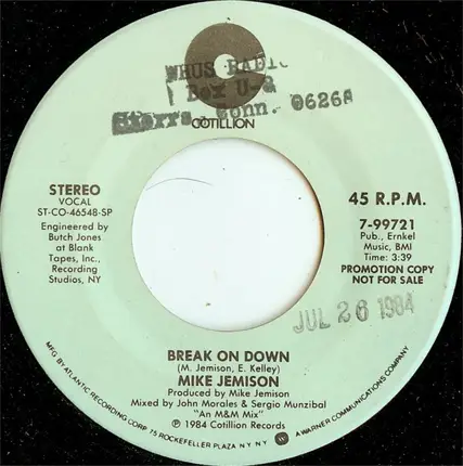 Mike Jemison - Break On Down