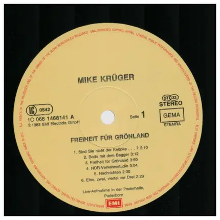 Mike Krüger - Freiheit Für Grönland