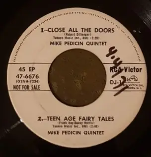 Mike Pedicin Quintet / Eddie Fisher - Teen Age Fairy Tales