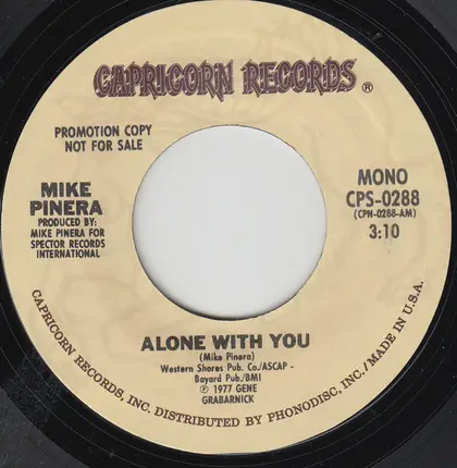 Mike Pinera - Alone With You