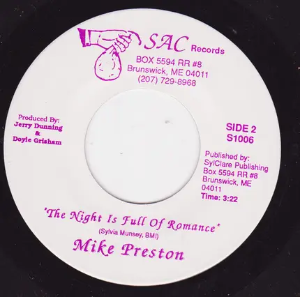 Mike Preston - She Was Loving Me Last Night