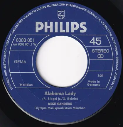 Mike Sanders - Alabama Lady