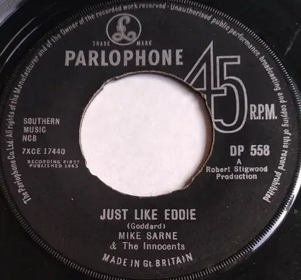 Mike Sarne & The Innocents - Just Like Eddie
