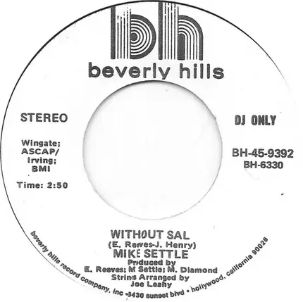 Mike Settle - Without Sal