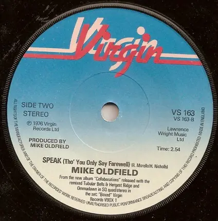Mike Oldfield - Portsmouth