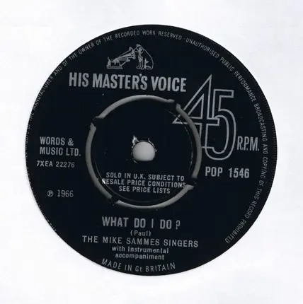 Mike Sammes Singers - Somewhere My Love