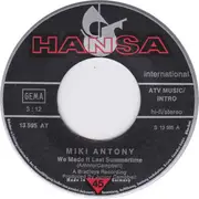 7inch Vinyl Single - Miki Antony - We Made It Last Summertime