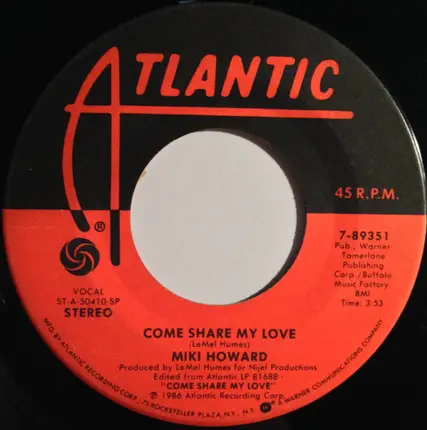 Miki Howard - Come Share My Love