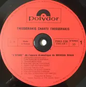 LP - Mikis Theodorakis - Chante Theodorakis L'Otage