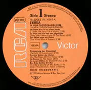 LP - Mikis Theodorakis - Lyrika