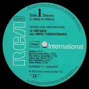 LP - Mikis Theodorakis - Ensemble N. Labranos - 12 Sirtakis Von Mikis Theodorakis