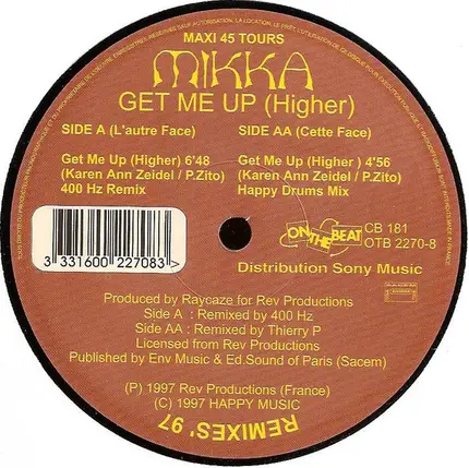 Mikka - Get Me Up (Higher)(Remixes '97)