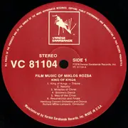 LP - Miklós Rózsa - King Of Kings. Ben Hur. El Cid