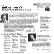 LP - Miklós Rózsa - To Everything There Is A Season