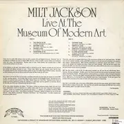 LP - Milt Jackson - Live At The Museum Of Modern Art