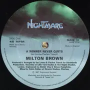 12inch Vinyl Single - Milton Brown - A Winner Never Quits