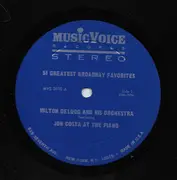 LP - Milton DeLugg And His Orchestra Featuring Jon Costa - 51 Greatest Broadway Favorites