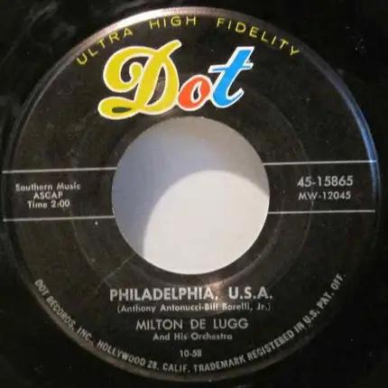 Milton DeLugg And His Orchestra - Philadelphia, U.S.A.