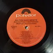 LP - Milton Nascimento - Encontros E Despedidas - INSERT