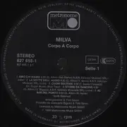 LP - Milva - Corpo A Corpo - Incl Poster