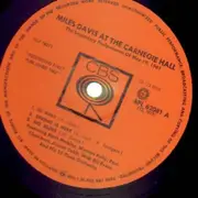LP - Miles Davis - At Carnegie Hall - Embossed cover!