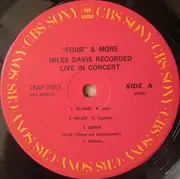 LP - Miles Davis - 'Four' & More (Recorded Live In Concert) - incl. inlay