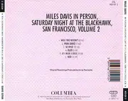 CD - Miles Davis - In Person, Saturday Night At The Blackhawk, San Francisco, Volume 2