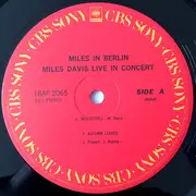LP - Miles Davis - Miles In Berlin - Insert