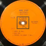 Double LP - Miles Davis - Mode Study - Gatefold